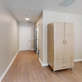 The essence of exceptional living a room with white doors
